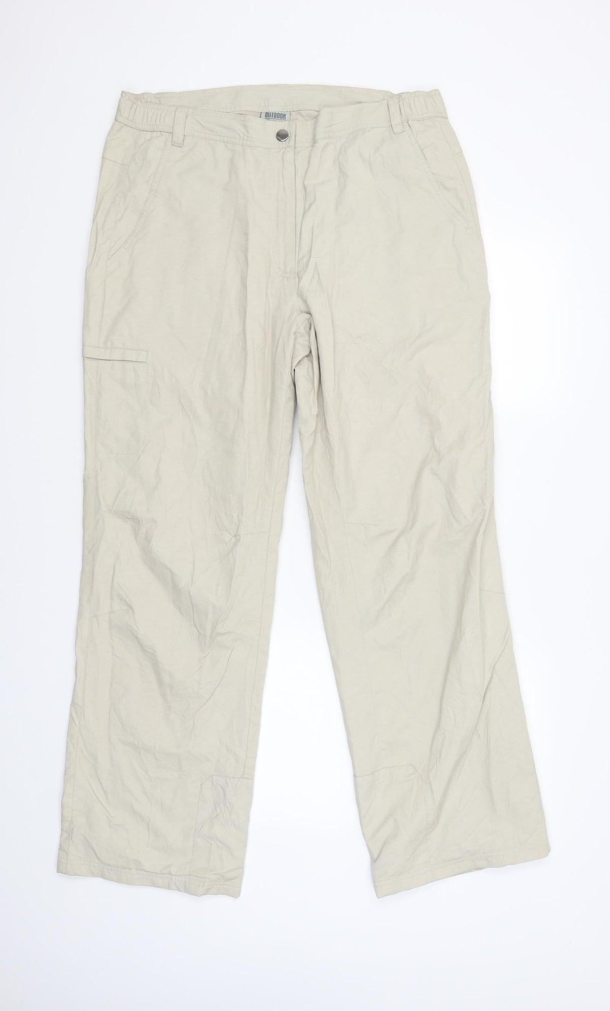 Outdoor Discovery Womens Beige   Capri Trousers Size L L31 in