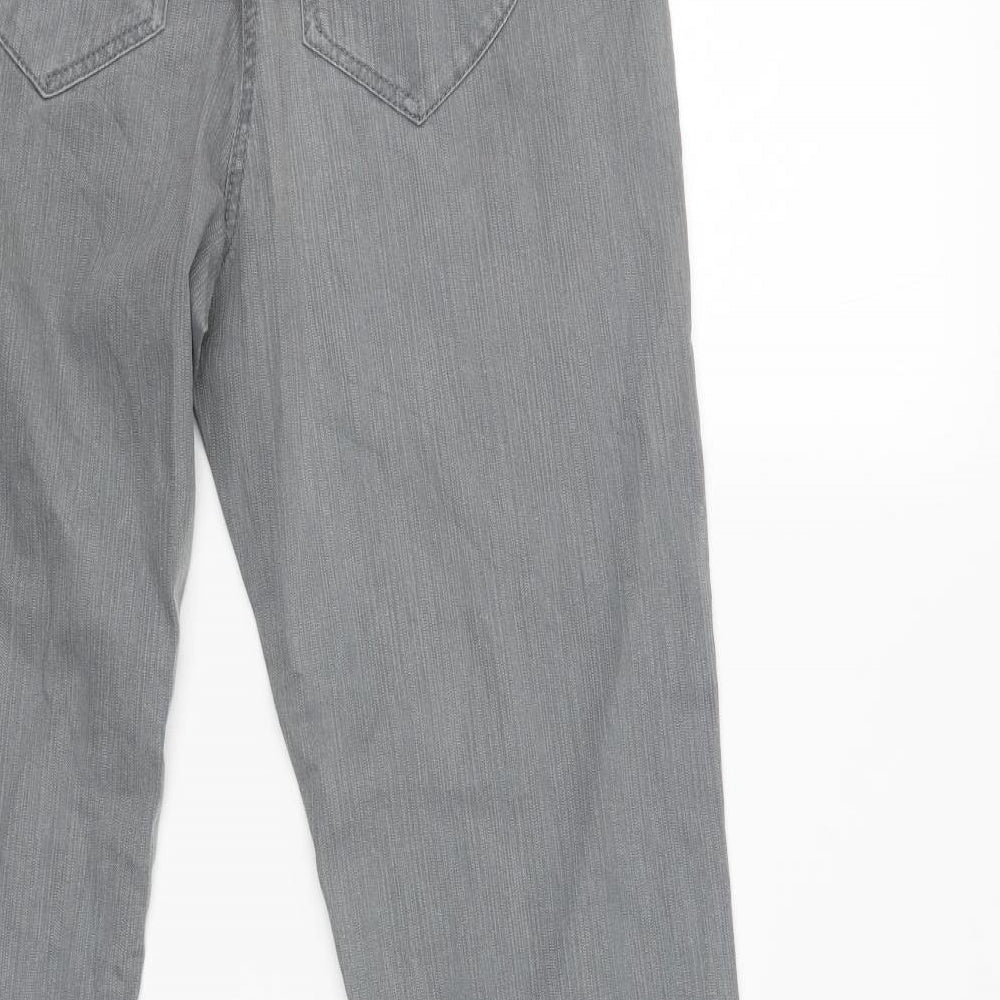 Yessica Womens Grey   Capri Trousers Size 12 L28 in