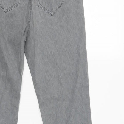 Yessica Womens Grey   Capri Trousers Size 12 L28 in
