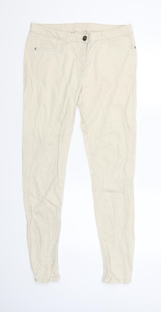 F&F Womens Beige   Capri Trousers Size 38 L29 in