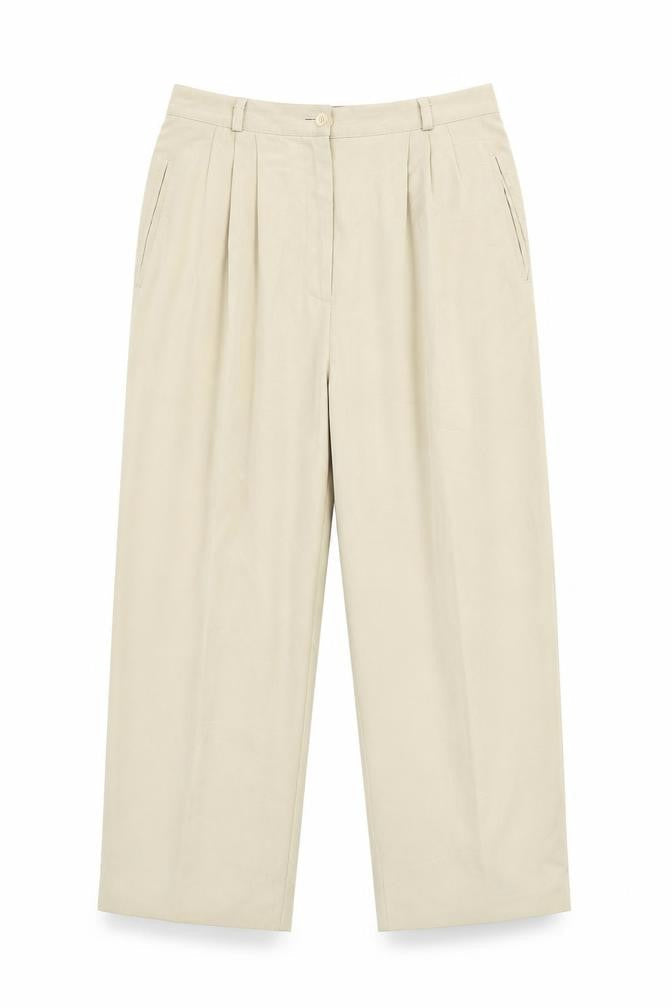 CCDK Womens Beige   Capri Trousers Size 40 L24 in