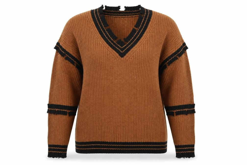 so sweet  Womens Brown  Knit Pullover Jumper Size S