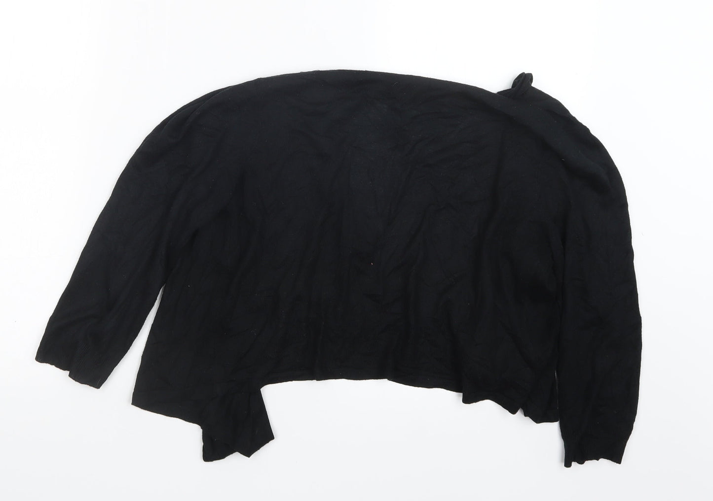 TU Womens Black  Knit Cardigan Jumper Size 10