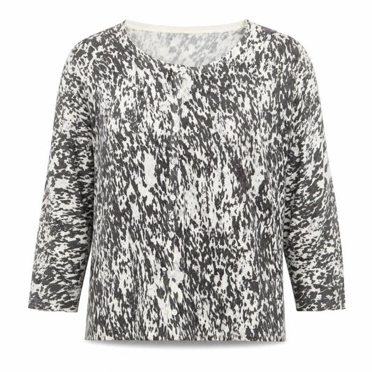 Tu Womens Grey Geometric Knit Cardigan Jumper Size 18
