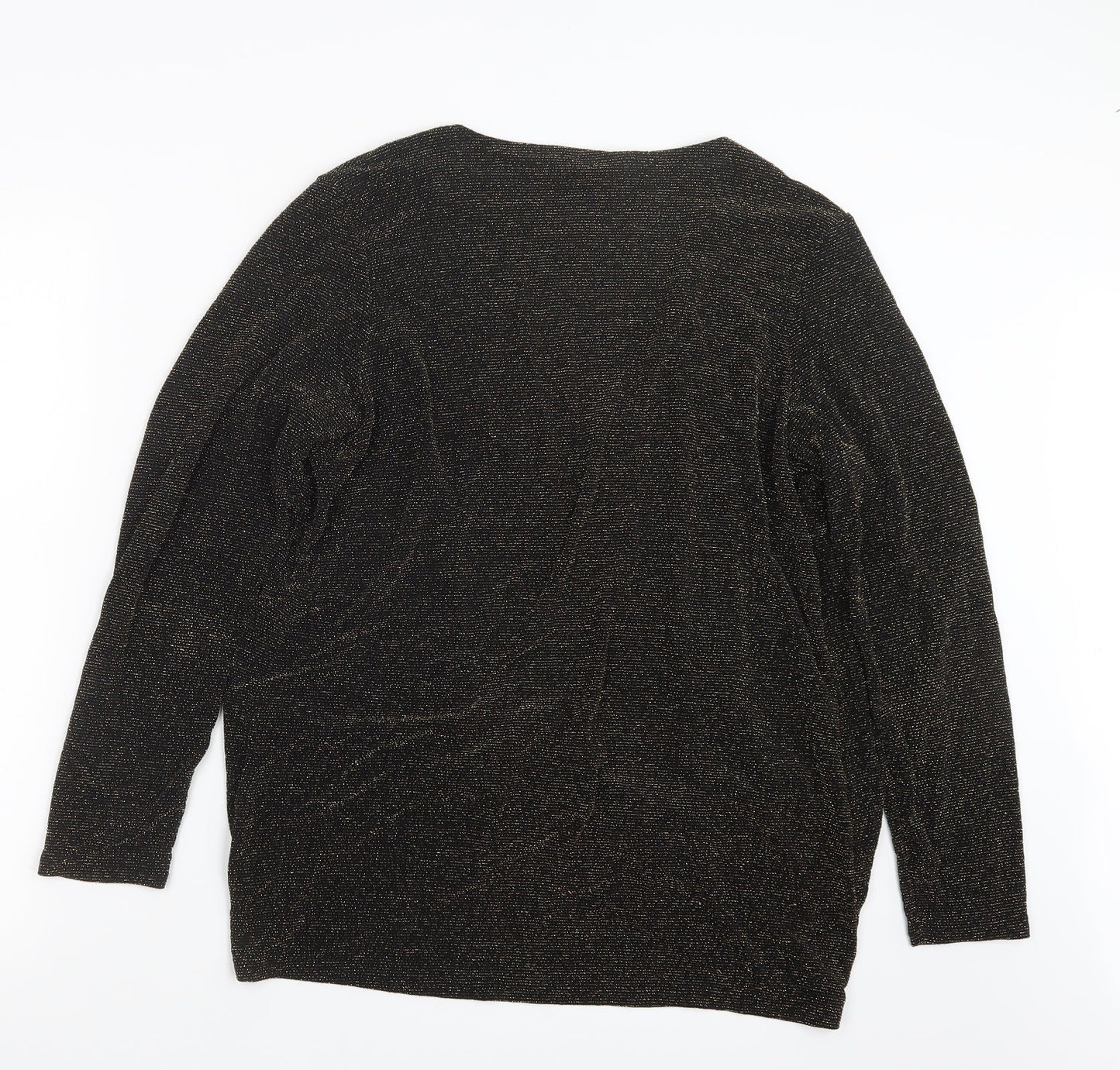 Bonmarché Womens Gold   Cardigan Jumper Size M