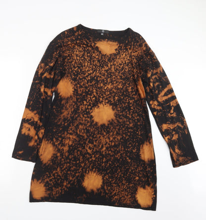 Additional front view of Missguided women’s black geometric mini, size UK 8