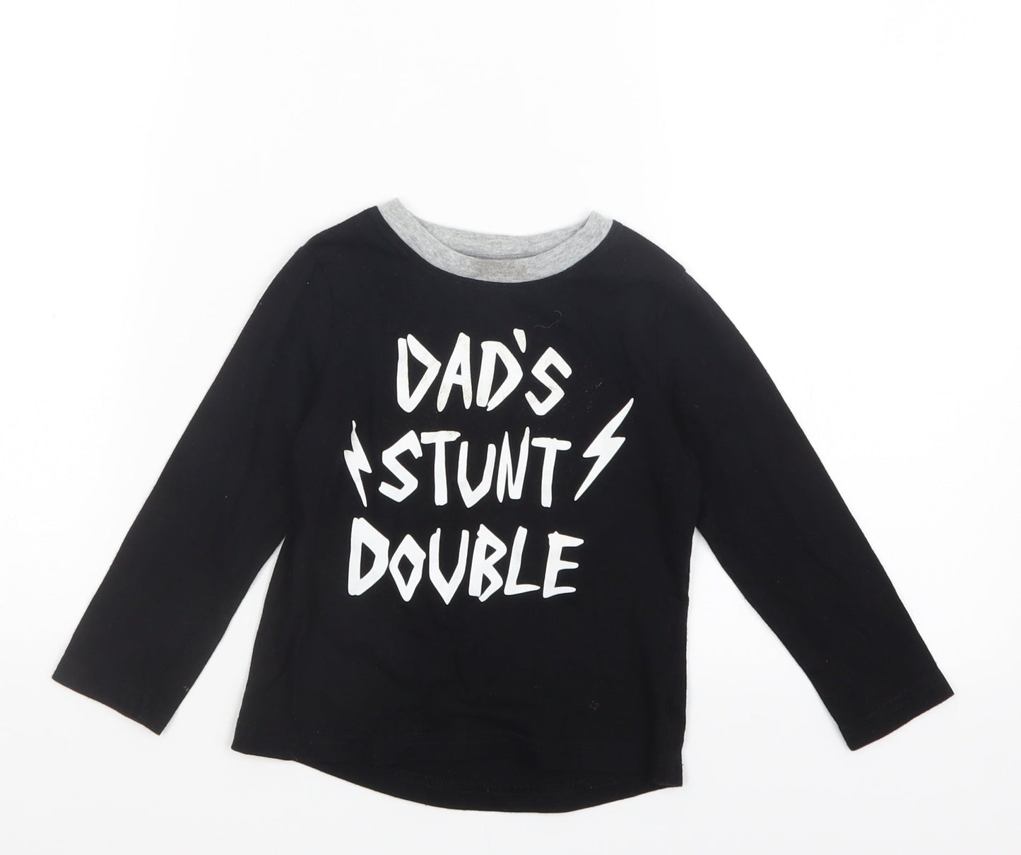 Okie Dokie Boys Black   Basic T-Shirt Size 3 Years