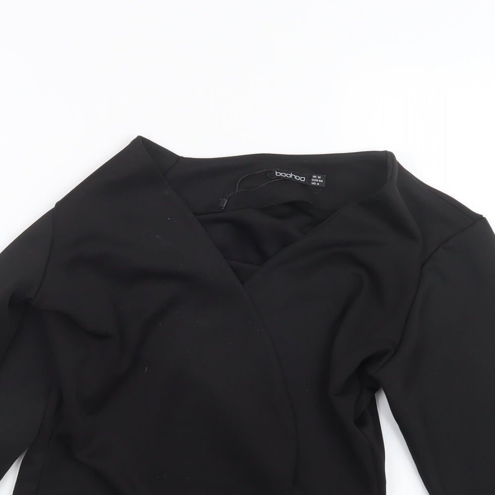 Boohoo Womens Black   Jacket  Size 12