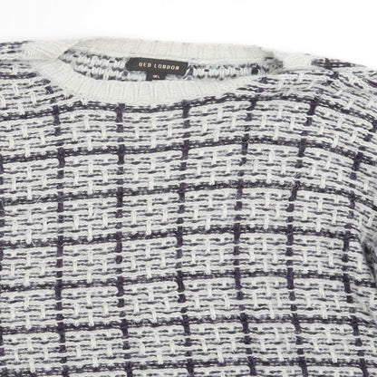 QED London Womens Blue  Knit Pullover Jumper Size L