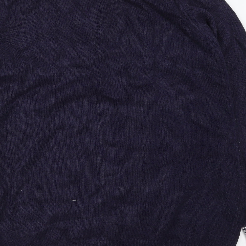 Isle Womens Blue  Knit Pullover Jumper Size 14