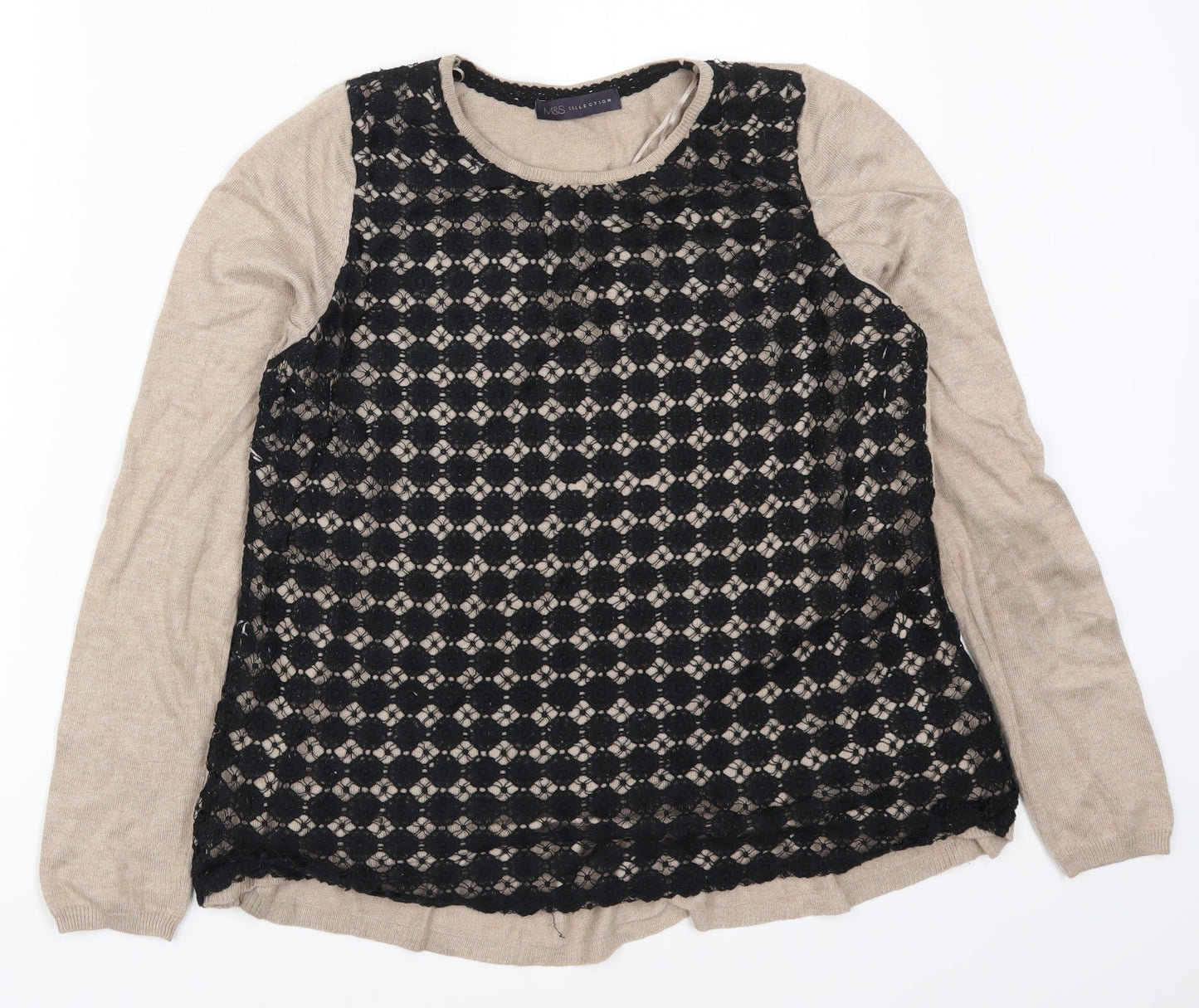 Marks and Spencer Womens Brown   Pullover Jumper Size 12