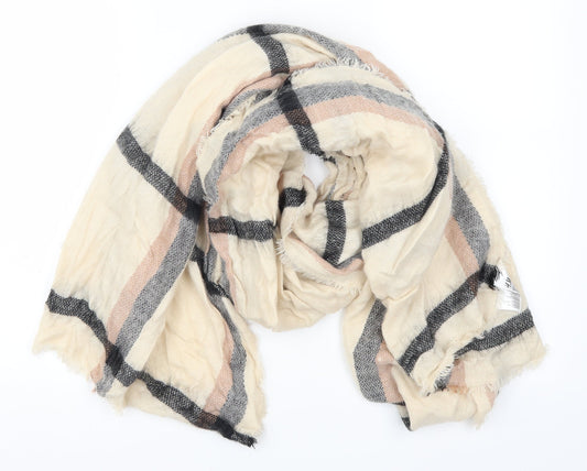 H&M Womens Beige Check   Scarf
