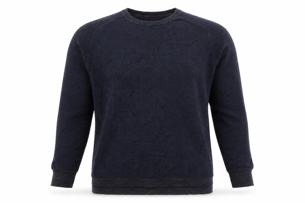 Criminal Mens Blue  Knit Pullover Jumper Size L