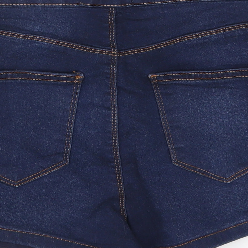 Miss Selfridge Womens Blue  Denim Hot Pants Shorts Size 8