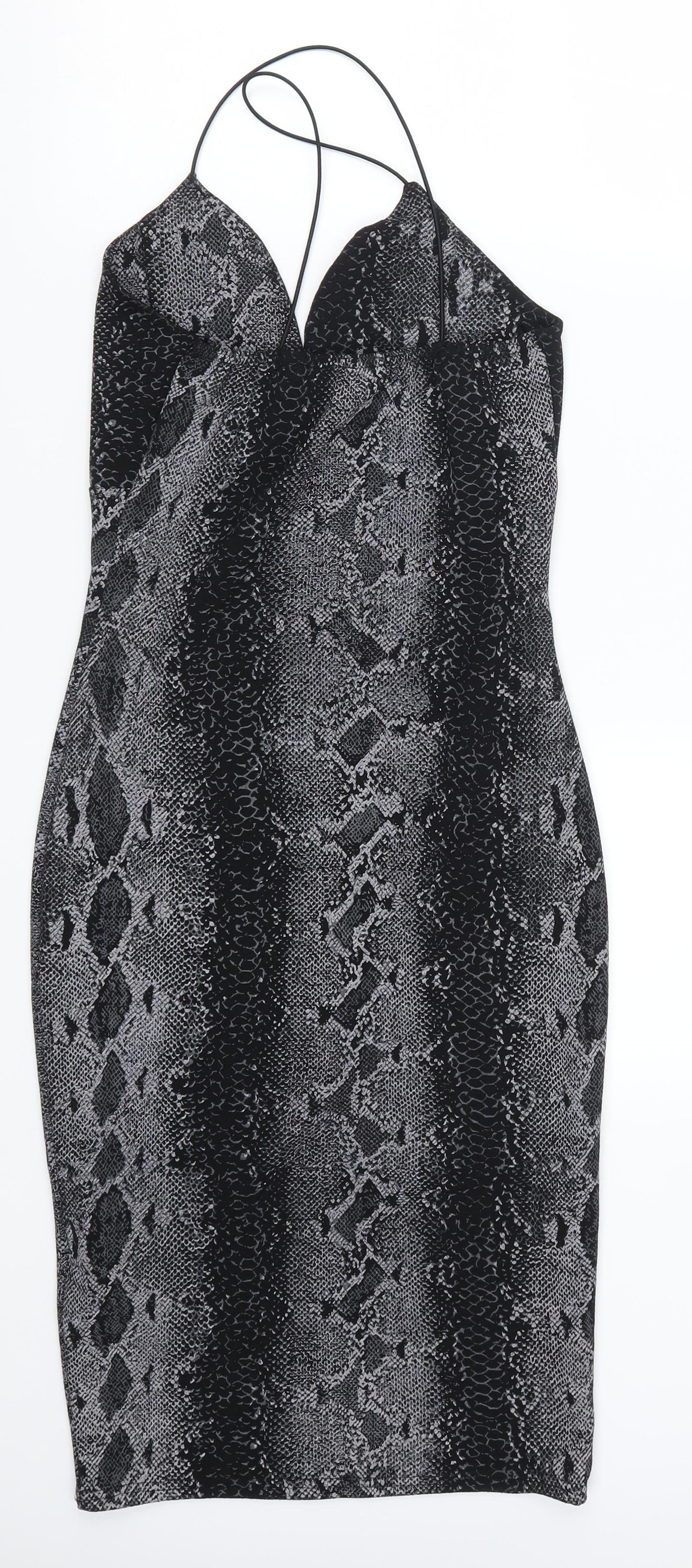 Cameo Rose Womens Grey Animal Print  Bodycon  Size 10