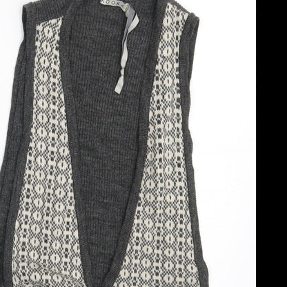 Kookai Womens Grey   3-in-1 Jacket Waistcoat One Size