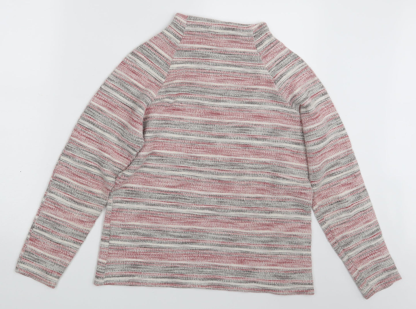 Oasis Womens Pink Striped  Pullover Jumper Size M