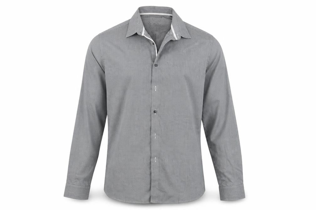 Marks & Spencer Mens Grey Geometric   Button-Up Size S