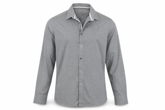 Marks & Spencer Mens Grey Geometric   Button-Up Size S