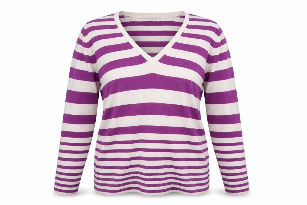 Preworn Womens Multicoloured Striped  Pullover Jumper One Size