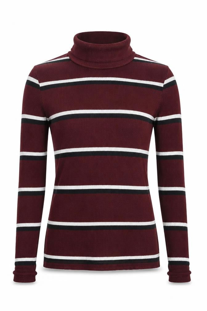 Brave Soul Womens Multicoloured Striped  Pullover Jumper Size M