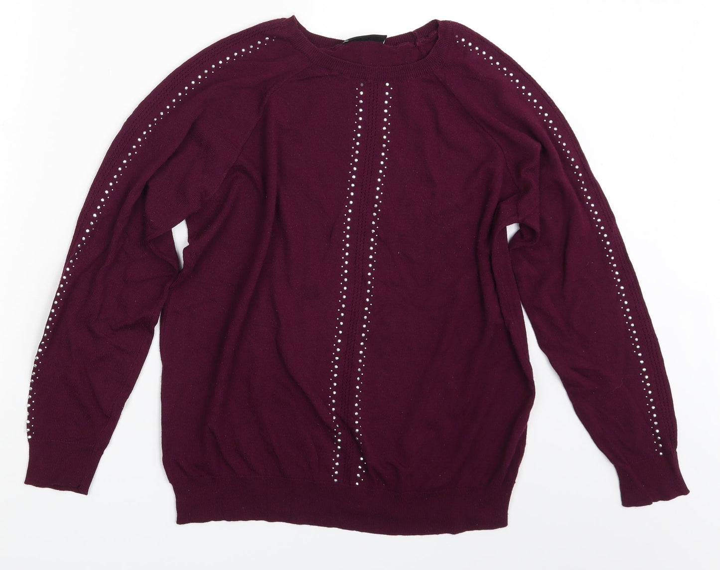 Wallis Womens Purple   Pullover Sweatshirt Size M