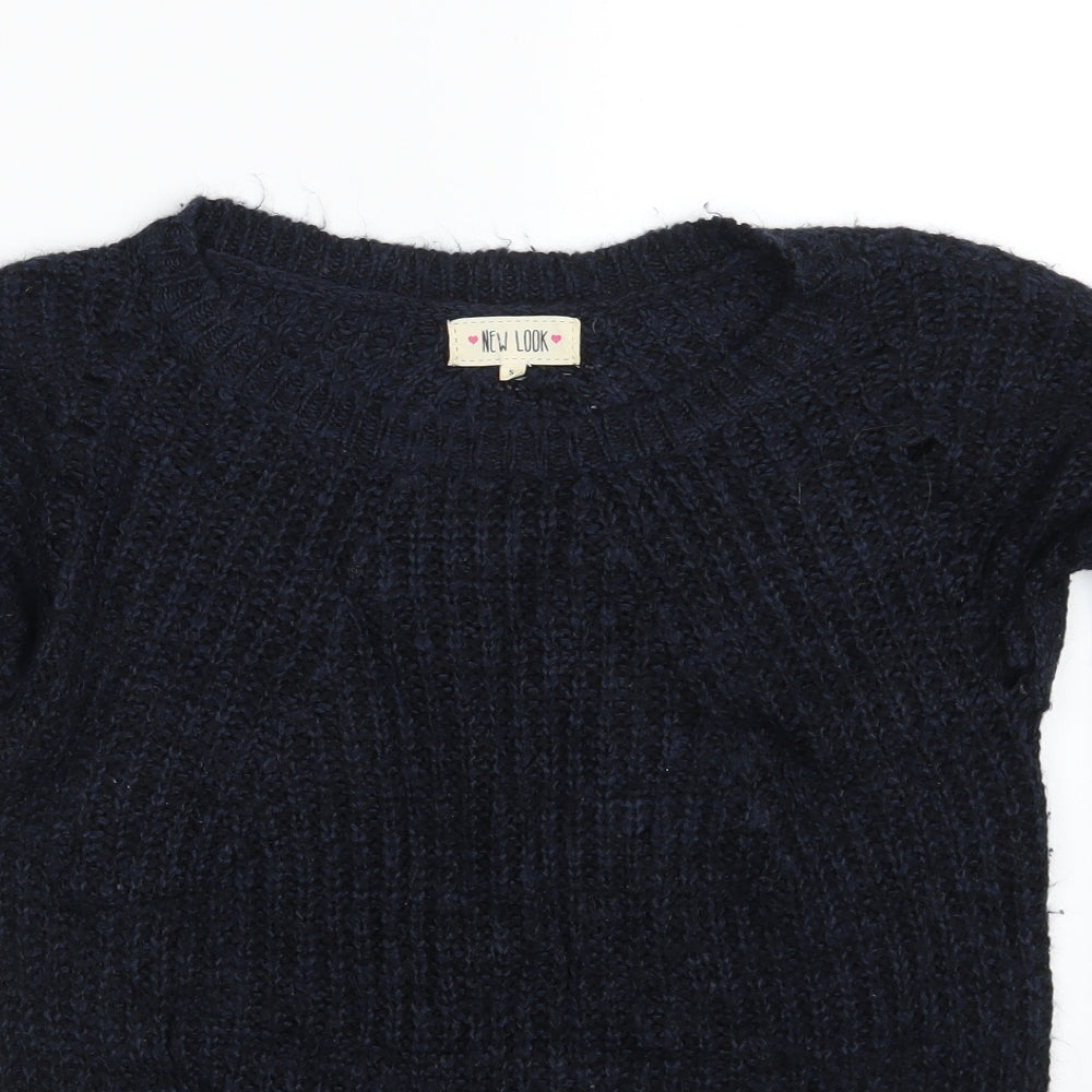 New Look Womens Blue   Pullover Jumper Size S