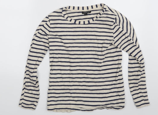 Topshop Womens Multicoloured Striped  Pullover Jumper Size 8