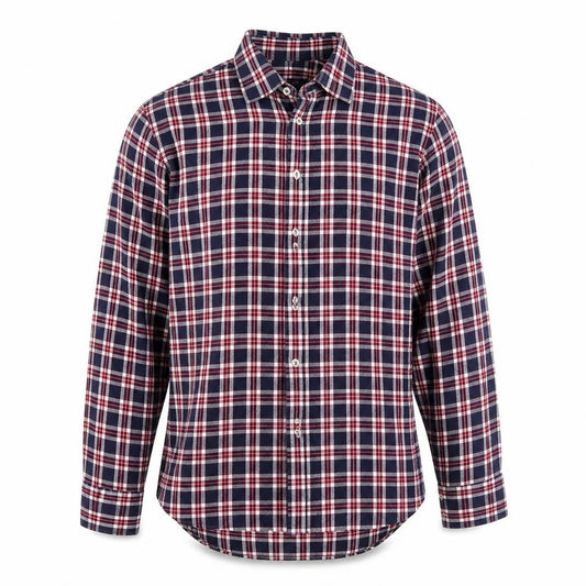 Herringbone Mens Multicoloured Check   Button-Up One Size