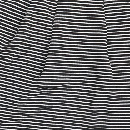 Preloved NEXT Womens Black Striped  A-Line Skirt Size 14 - Label