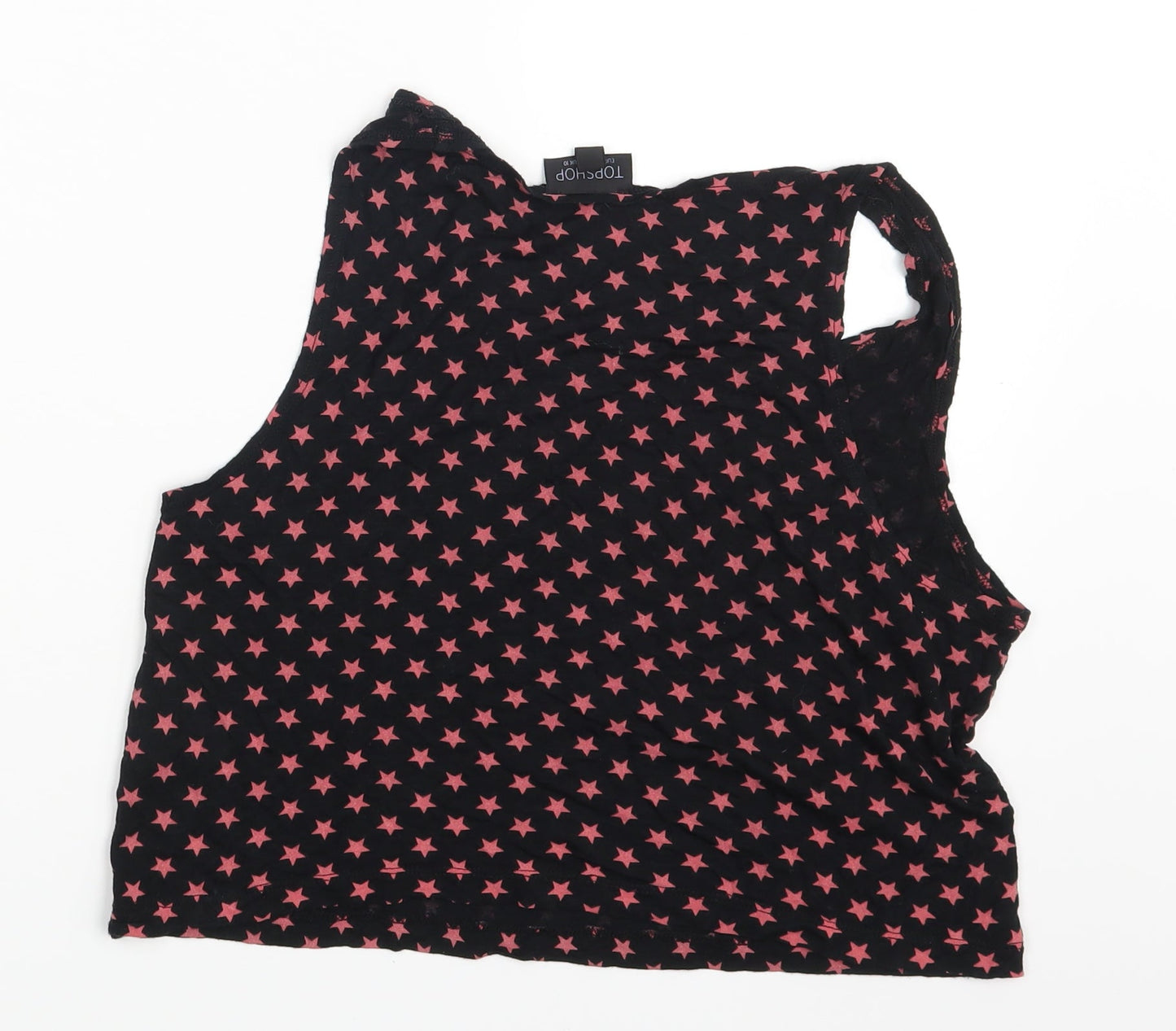 Topshop Womens Black Polka Dot  Camisole Blouse Size 10