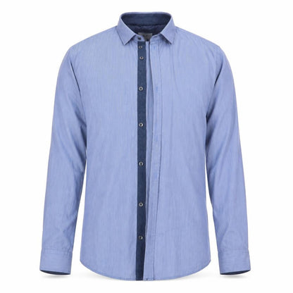 F&F Mens Blue    Button-Up Size 15.5