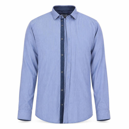 F&F Mens Blue    Button-Up Size 15.5