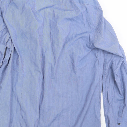 F&F Mens Blue    Button-Up Size 15.5
