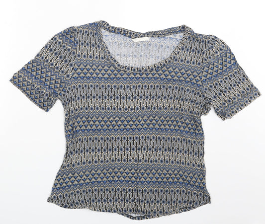 H&M Womens Multicoloured Herringbone  Basic T-Shirt One Size