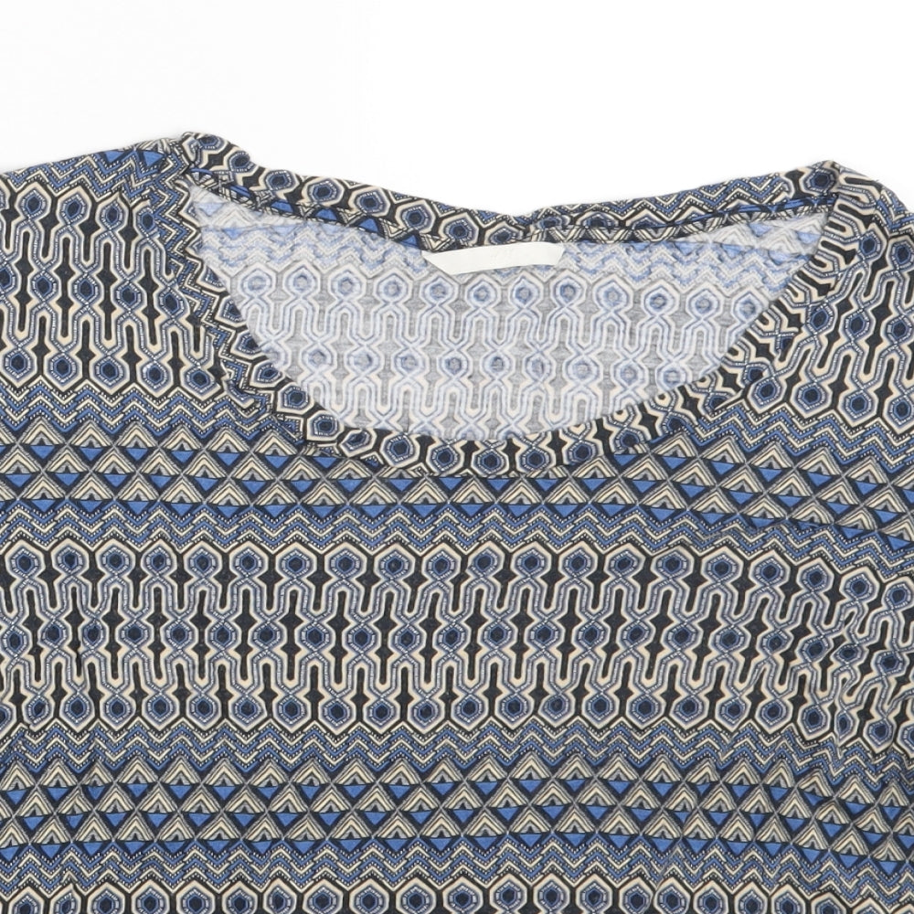 H&M Womens Multicoloured Herringbone  Basic T-Shirt One Size