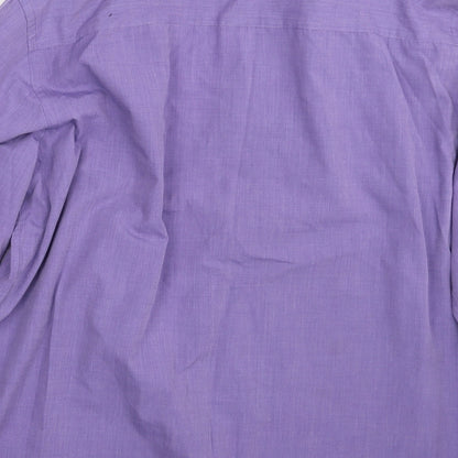 Moto Mens Purple    Button-Up Size XL