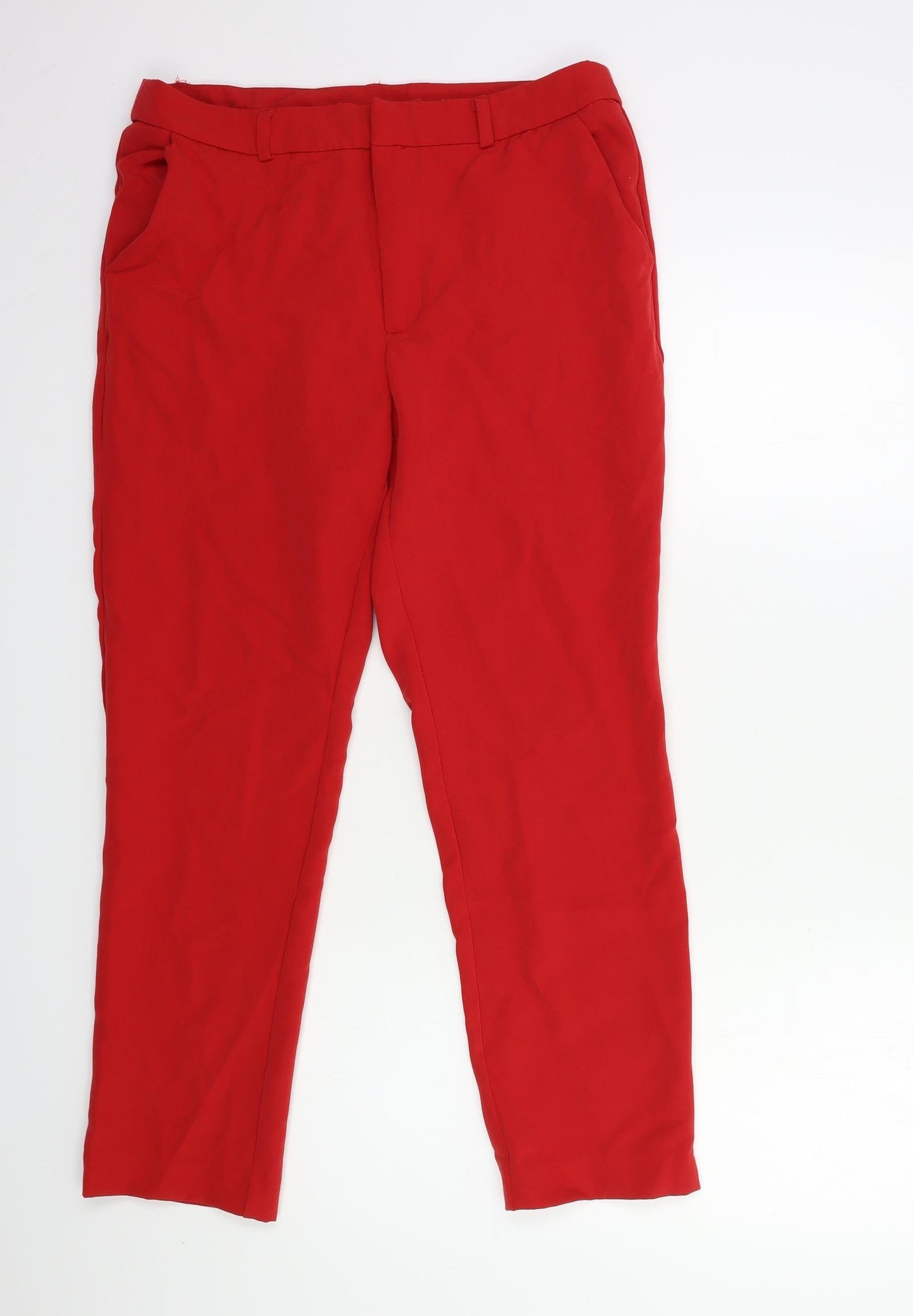 Preworn Womens Red   Trousers  Size 30 in L27 in