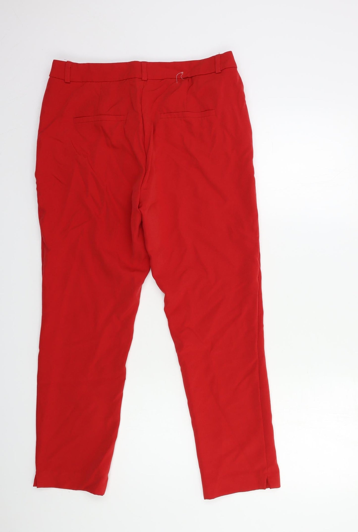 Preworn Womens Red   Trousers  Size 30 in L27 in