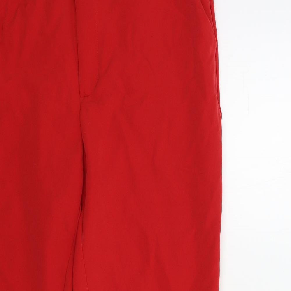 Preworn Womens Red   Trousers  Size 30 in L27 in