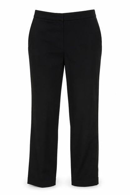 Front view of Papaya women’s black trousers, size UK 10, 28-inch leg