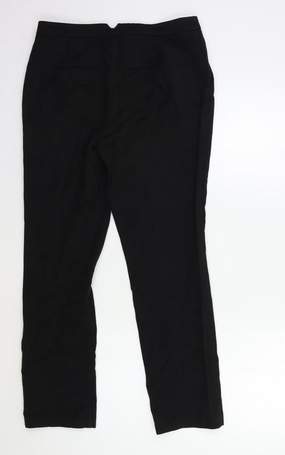 Back view of Papaya women’s black trousers, size UK 10, 28-inch leg
