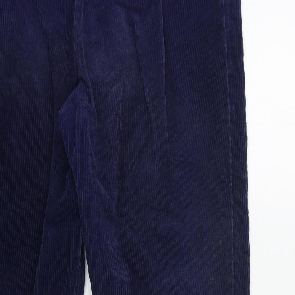 Preworn Womens Blue  Corduroy Trousers  Size 30 in L31 in
