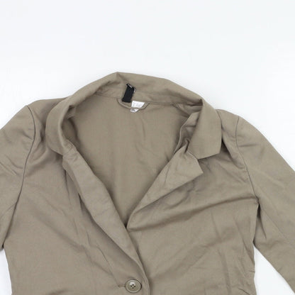 H&M Womens Grey   Jacket Blazer Size 6