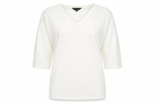 Dorothy Perkins Womens White  Knit Pullover Jumper Size 10