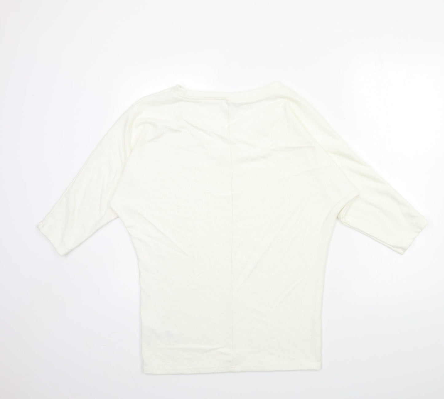 Dorothy Perkins Womens White  Knit Pullover Jumper Size 10