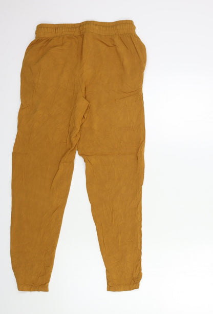 Primark Womens Yellow   Trousers  Size 10 L25 in