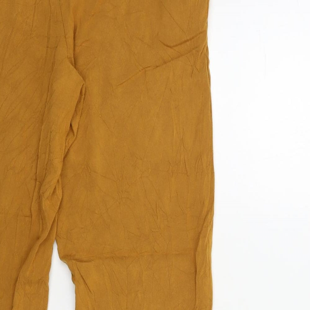 Primark Womens Yellow   Trousers  Size 10 L25 in