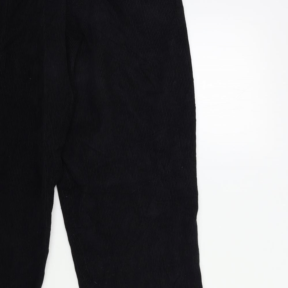 Preworn Womens Black  Corduroy Trousers  Size 36 in L26 in