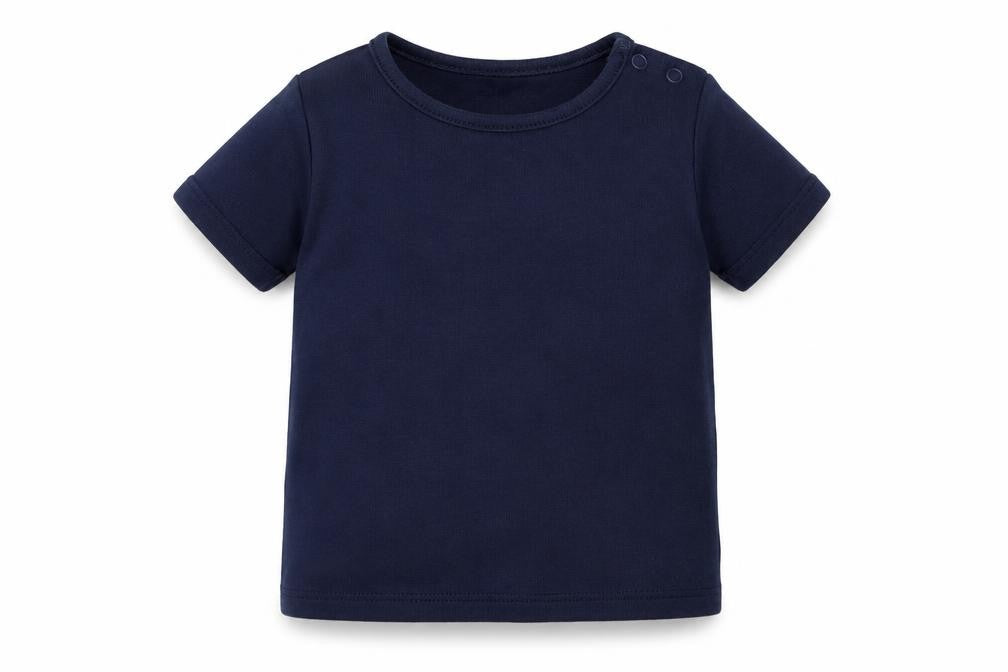 F&F Baby Blue Colourblock  Basic T-Shirt Size 12-18 Months